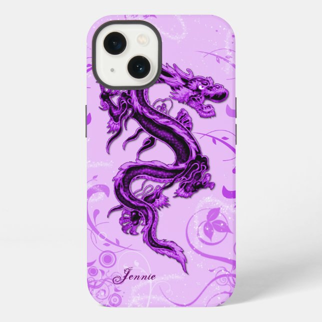 Coque iPhone Étui sur mesure Purple Dragon pour iPhone 7 (Verso)