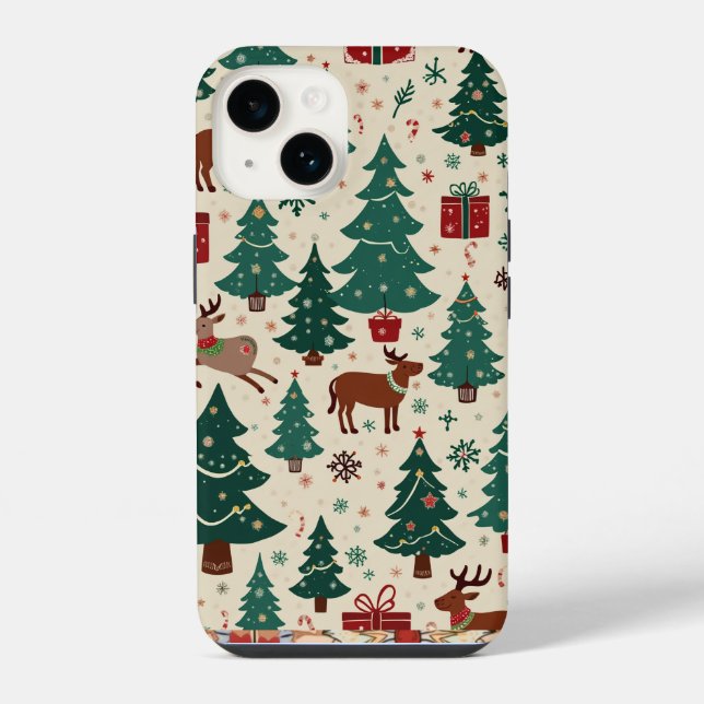 Coque iPhone étui téléphone de noël (Verso)