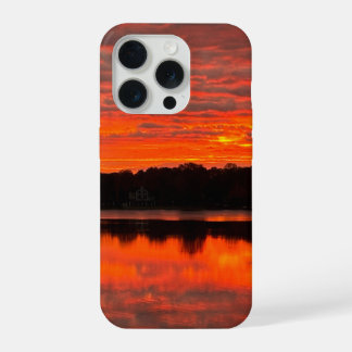 Coque iPhone 15 Pro Étui téléphone Lever de soleil sur le lac Lyon Mic