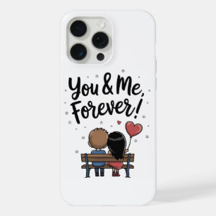 Coque iPhone 15 Pro Max Étui Téléphone Romantique Toi & Moi Pour Toujours
