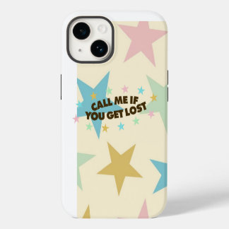 COQUE POUR iPhone 14 ÉTUI TÉLÉPHONIQUE APPELLE-MOI SI TU TE PERDS
