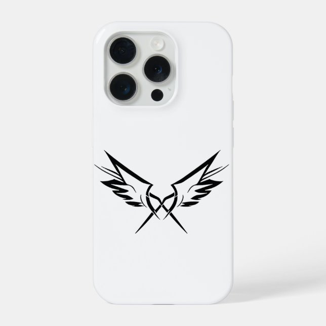 Coque iPhone Étui tribal minimal pour iPhone 15 Pro (Verso)