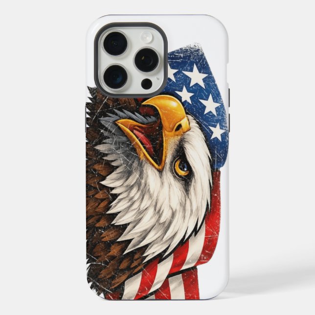 Coque iPhone Étui US Eagle pour iPhone 15 Pro Max (Verso)