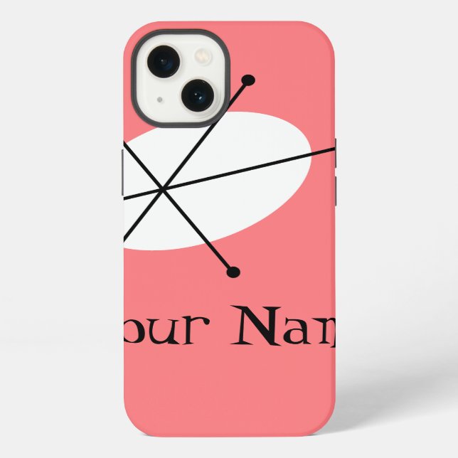 Coque iPhone Étui vertical Dazzle Pink 'Nom' pour iPad Mini (Verso)