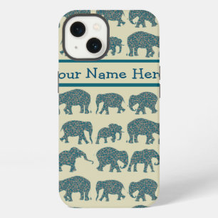 Etui iPhone 13 Étui Xtreme pour iPhone 6 Paisley Eléphants Beige