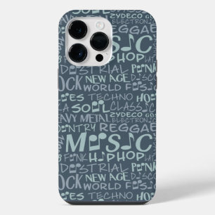 Coque Pour Pour iPhone 14 Pro Max Étuis de collage de mots de genres musicaux