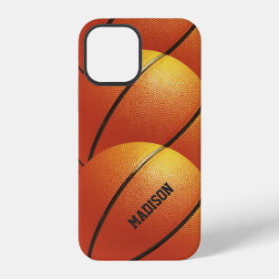 Coque iPhone 12 Étuis de téléphone à nom personnalisé pour Basketb
