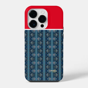 Coque Pour iPhone 14 Plus Étuis de téléphone Bleu et Rouge par Poet Adiela A