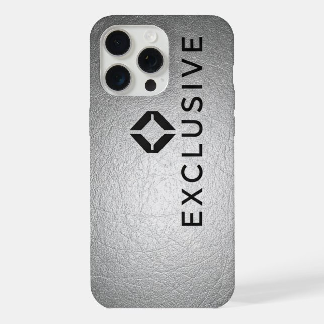 Coque iPhone Étuis de téléphone Exclusif Argent (Verso)