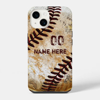 Coque Pour iPhone 14 Étuis de téléphone personnalisés de baseball vinta