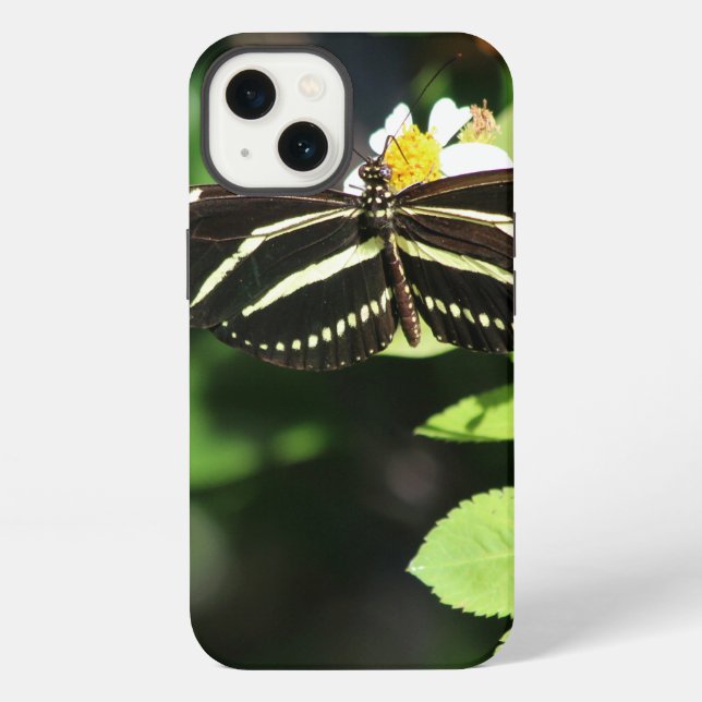 Coque iPhone Étuis iPhone Papillon Héliconidé Zèbre (Verso)