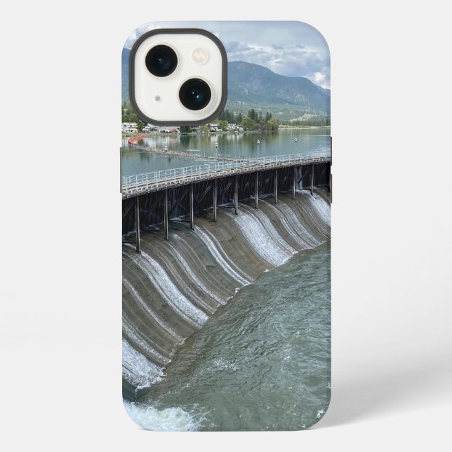 Coque iPhone Étuis iPhone pour le barrage de Thompson Falls (Verso)
