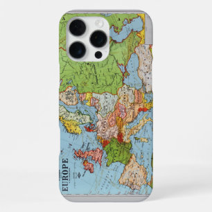Coque iPhone 16 Pro Max Europe vintage Carte générale du XXe siècle