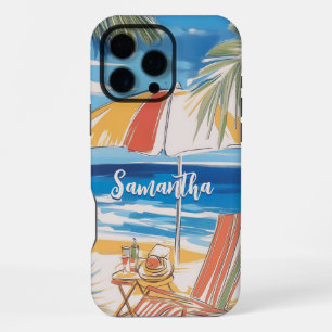Coque iPhone 16 Pro Max Évasion de plage tropicale - Été personnalisé