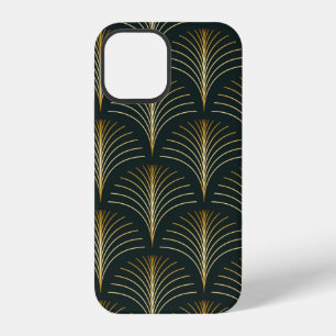 Coque iPhone 12 Éventail à répétition art déco élégant sans coutur