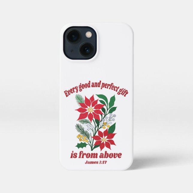 Coque iPhone Every Good and Perfect Gift – James 1:17 Christmas (Verso)