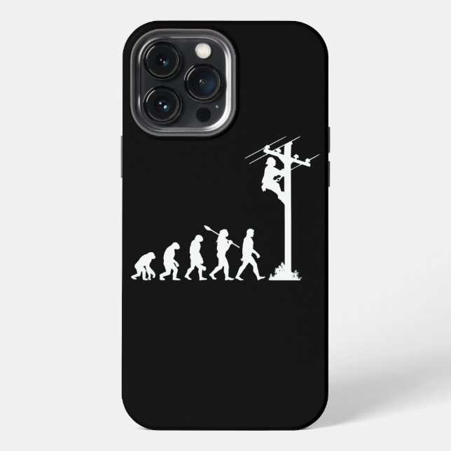 Coque iPhone évolution de lineman électricien lineman  (Verso)