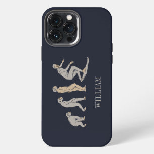 Etui iPhone 13 Pro Max Évolution de planche de surf de plage Sports