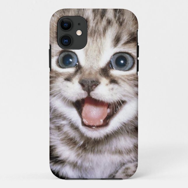 Coque iphone Excited mignon de chaton (Dos)