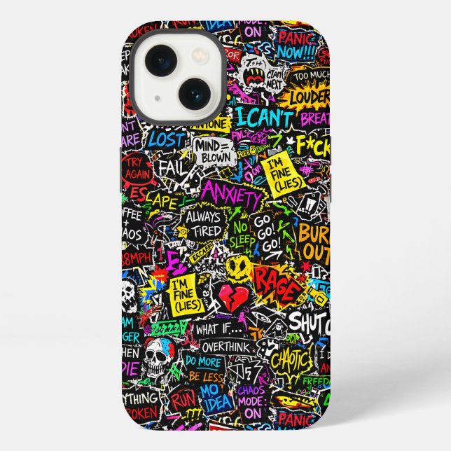 Coque iPhone Expérience ZOYNKLAB 0047025 Chaos (Verso)