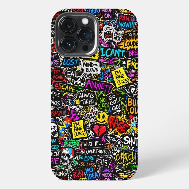 Coque iPhone Expérience ZOYNKLAB 0047025 Chaos (Verso)