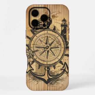 Coque iPhone 16 Pro Max Explorateur Nautique Rustique Cool
