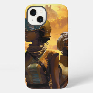 Etui iPhone 13 Explorateurs de la planète Science-fiction afrofut