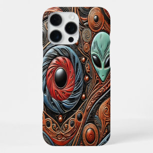 Coque iPhone 16 Pro Max Exploration de motifs cosmiques vibrants par des a