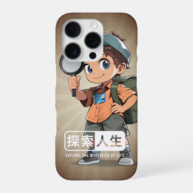 Coque iPhone Explorer la vie | (Verso)