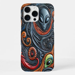 Coque iPhone 16 Pro Max Explorer les mystères de l'art extraterrestre