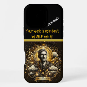 Coque iPhone 16 Pro Max Explorer les paysages de données avec un esprit vi