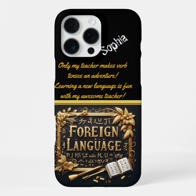 Coque iPhone Expression créative en langues étrangères (Verso)