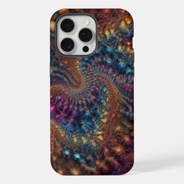 Coque iPhone Extraction Abstraite des fractales (Verso)