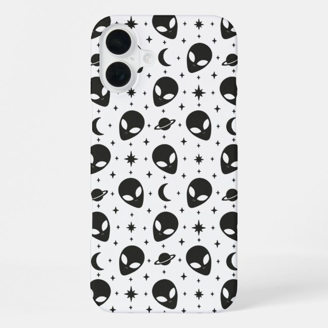 Coque iPhone Extraterrestres et Étoiles (Verso)