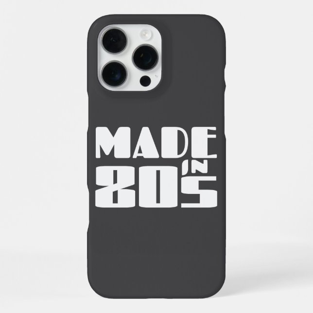 Coque iPhone Fabriqué dans les années 80 (Verso)