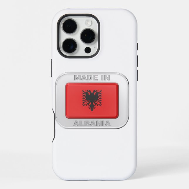 Coque iPhone Fabriqué en Albanie (Verso)