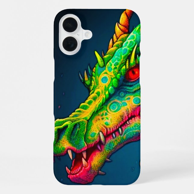 Coque iPhone Face du dragon (Verso)