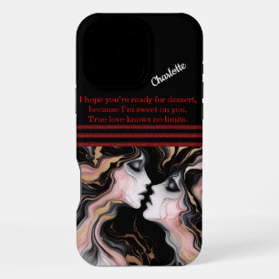 Coque iPhone 16 Pro Max Face élégante en abstrait