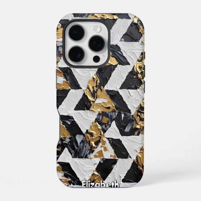 Coque iPhone Facettes opulentes : Trio texturé (Verso)