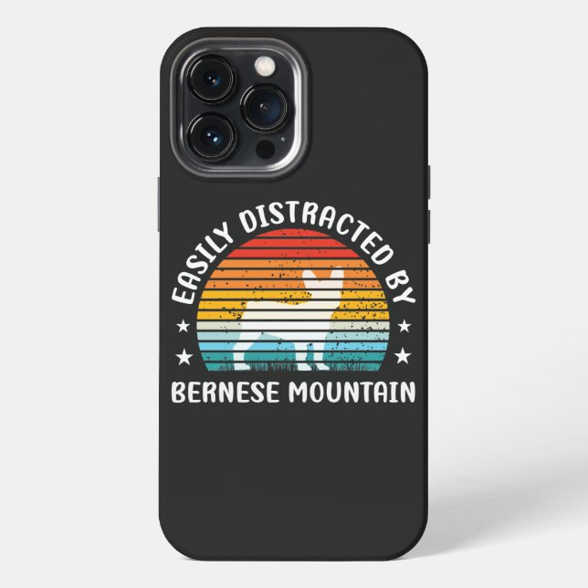 Coque iPhone Facilement distrait par Bernese Mountain dog, Bern (Verso)