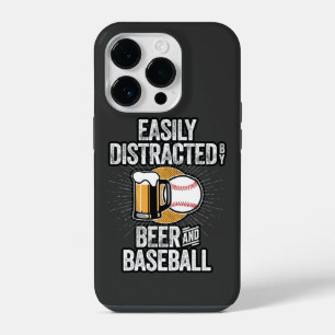 Coque Pour iPhone 14 Plus Facilement distrait par la bière et le baseball Ca