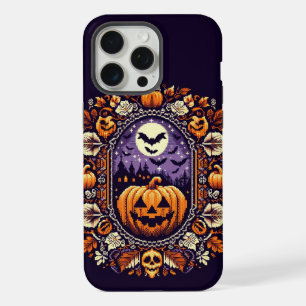 Coque iPhone 15 Pro Max Fair Isle Halloween/citrouille classique