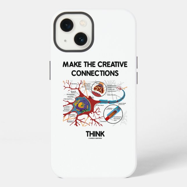 Coque iPhone Faire des connexions créatives penser Neuron Synap (Verso)