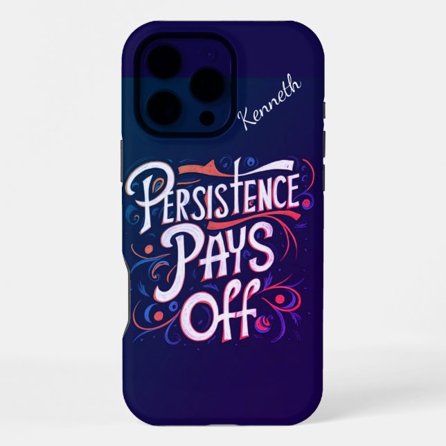 Coque iPhone Faire place à l'esprit de persistance. (Verso)