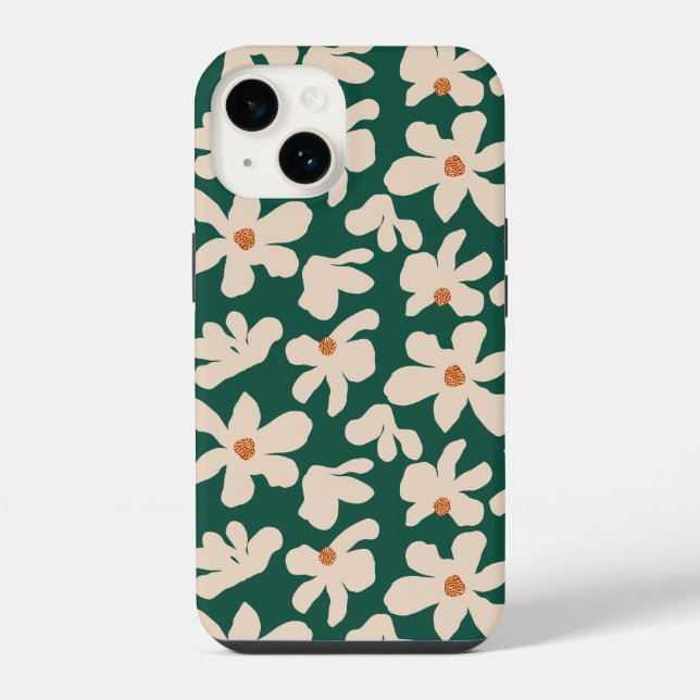 Coque iPhone Faisal sans couture motif floral (Verso)
