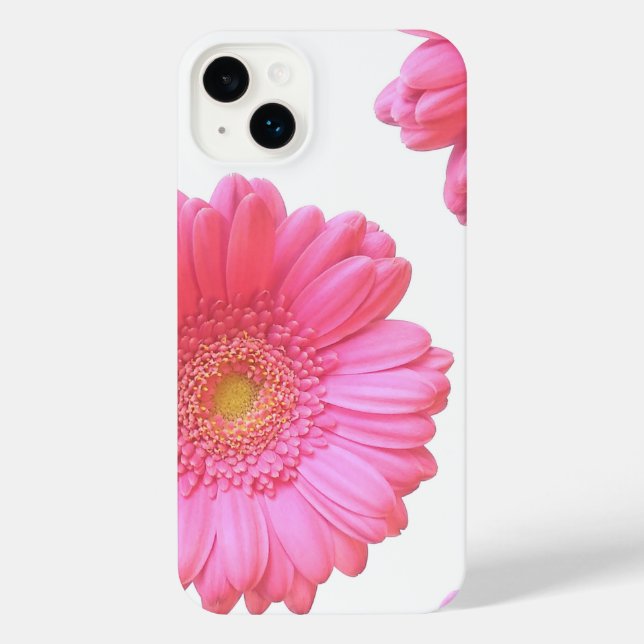 Coque iPhone Faisée de gerbera rose (Verso)