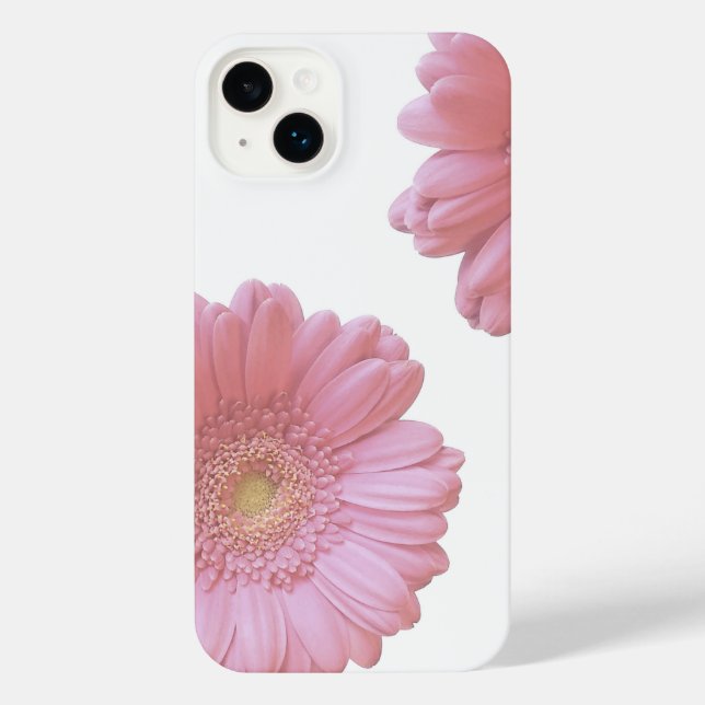 Coque iPhone Faisée de gerbera rose pâle (Verso)