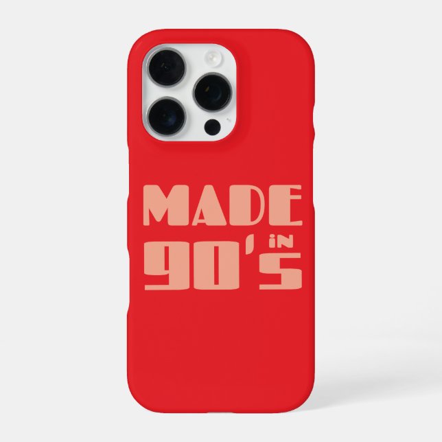 Coque iPhone Fait dans les années 90 (Verso)