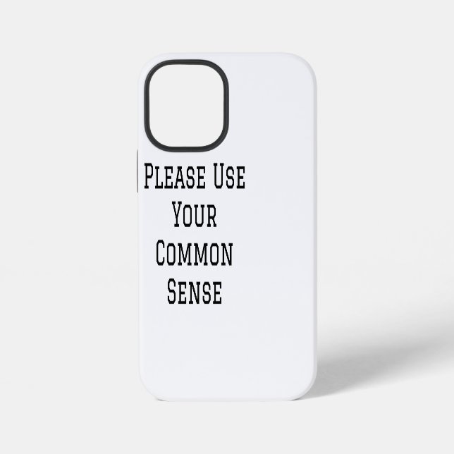 Coque iPhone Faites Preuve De Bon Sens (Verso)