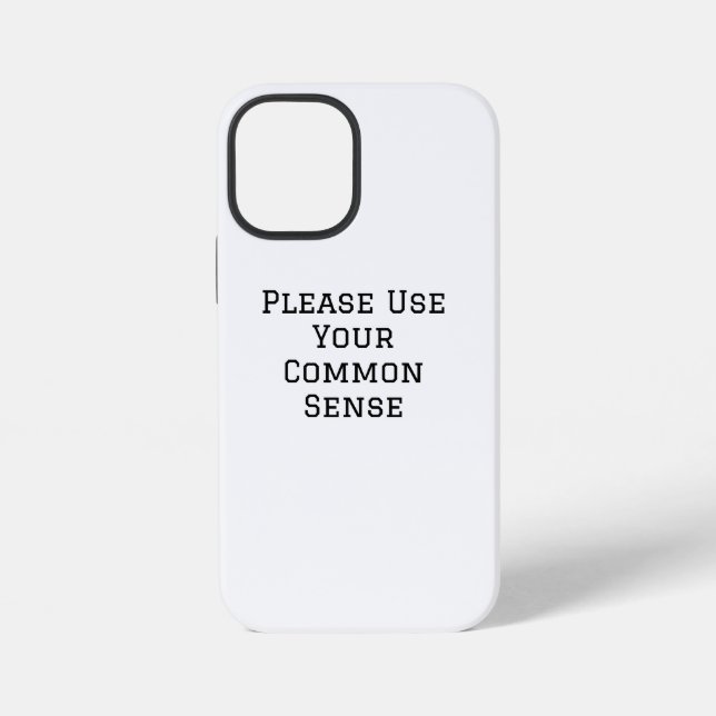 Coque iPhone Faites Preuve De Bon Sens (Verso)